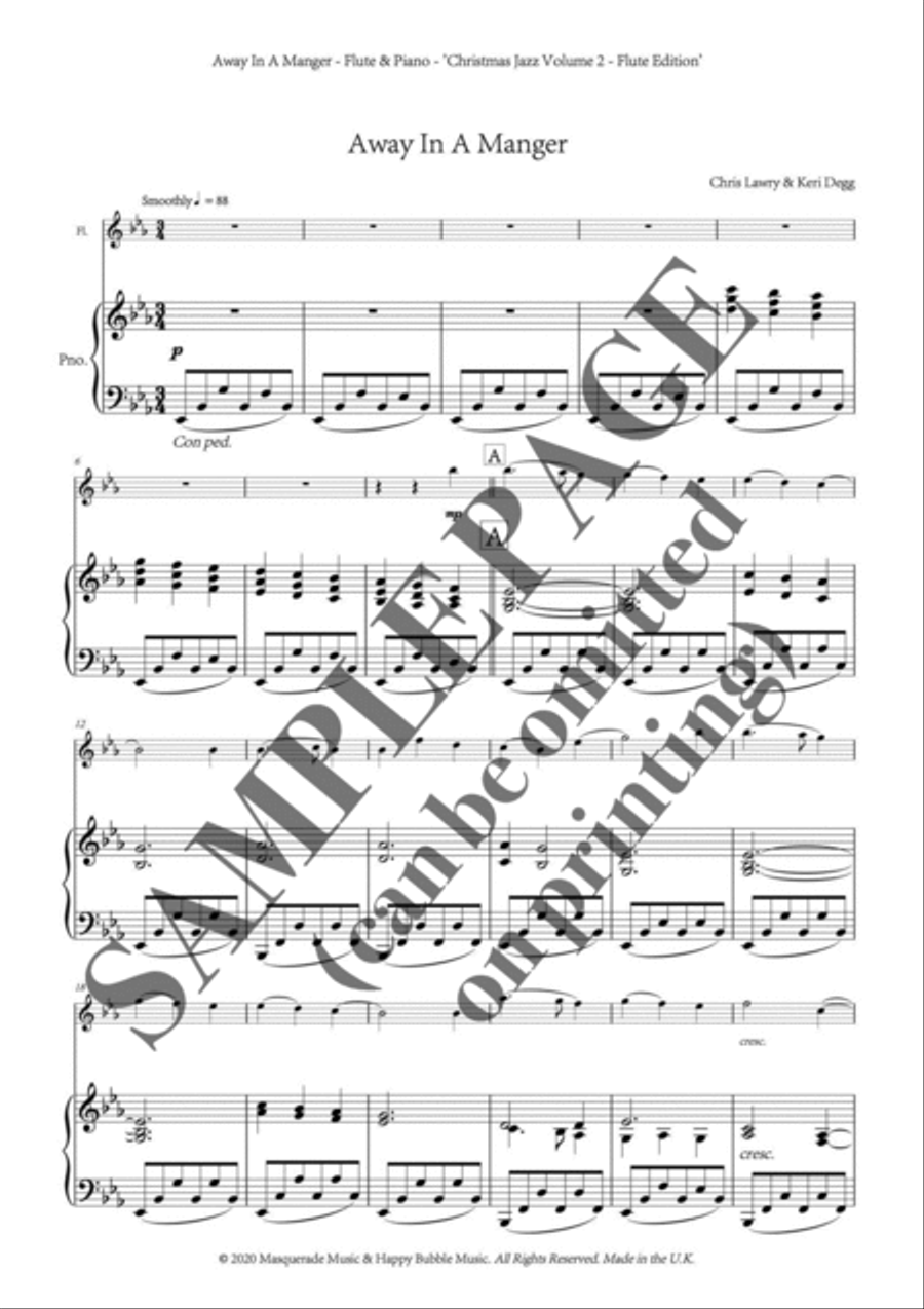 Christmas Jazz Volume 2 for Flute; Five Christmas/Holiday pieces in Jazz Styles. Flute Solo scores gallery preview page 3