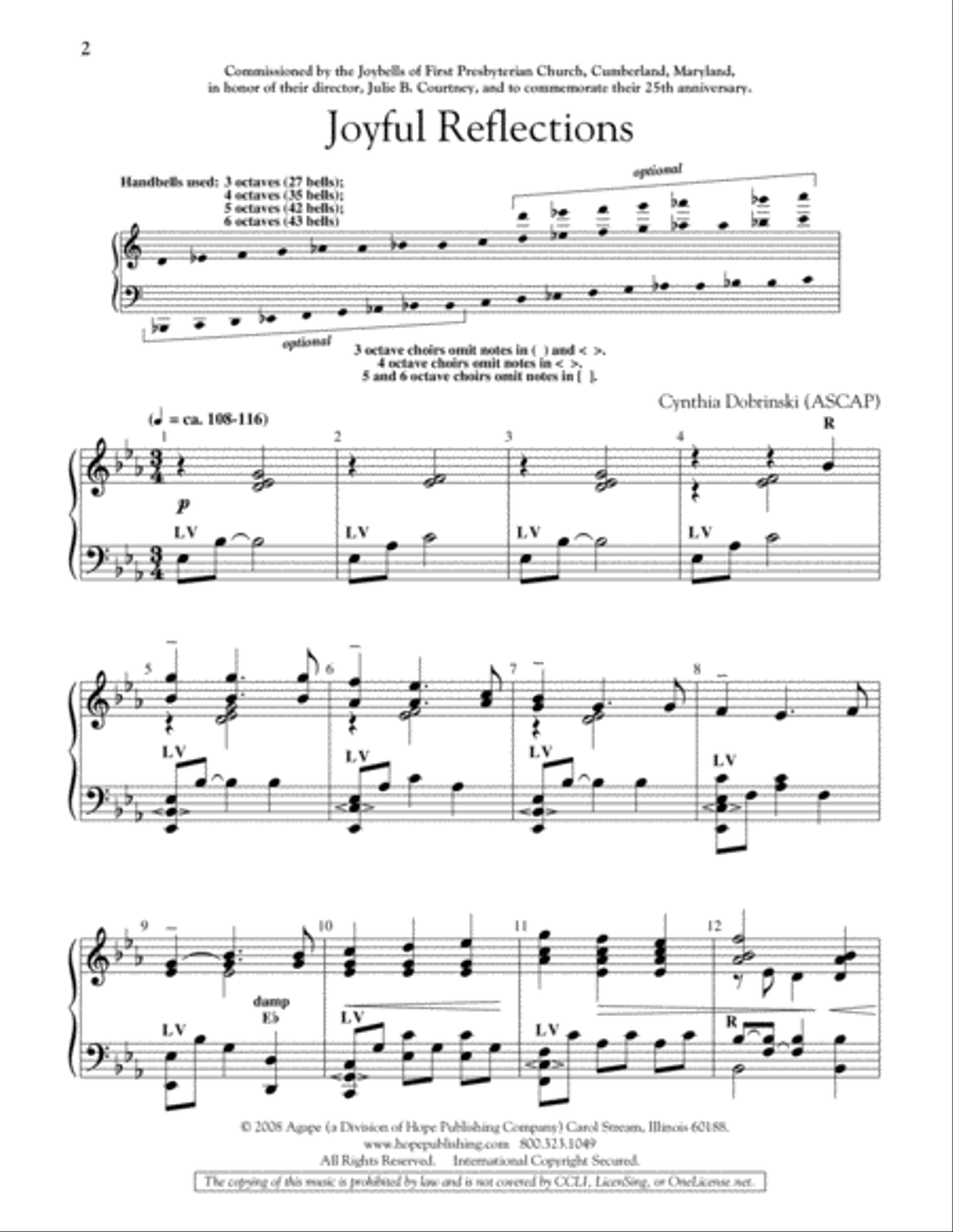 Joyful Reflections Joyful Reflections 5-Octaves scores gallery preview page 2