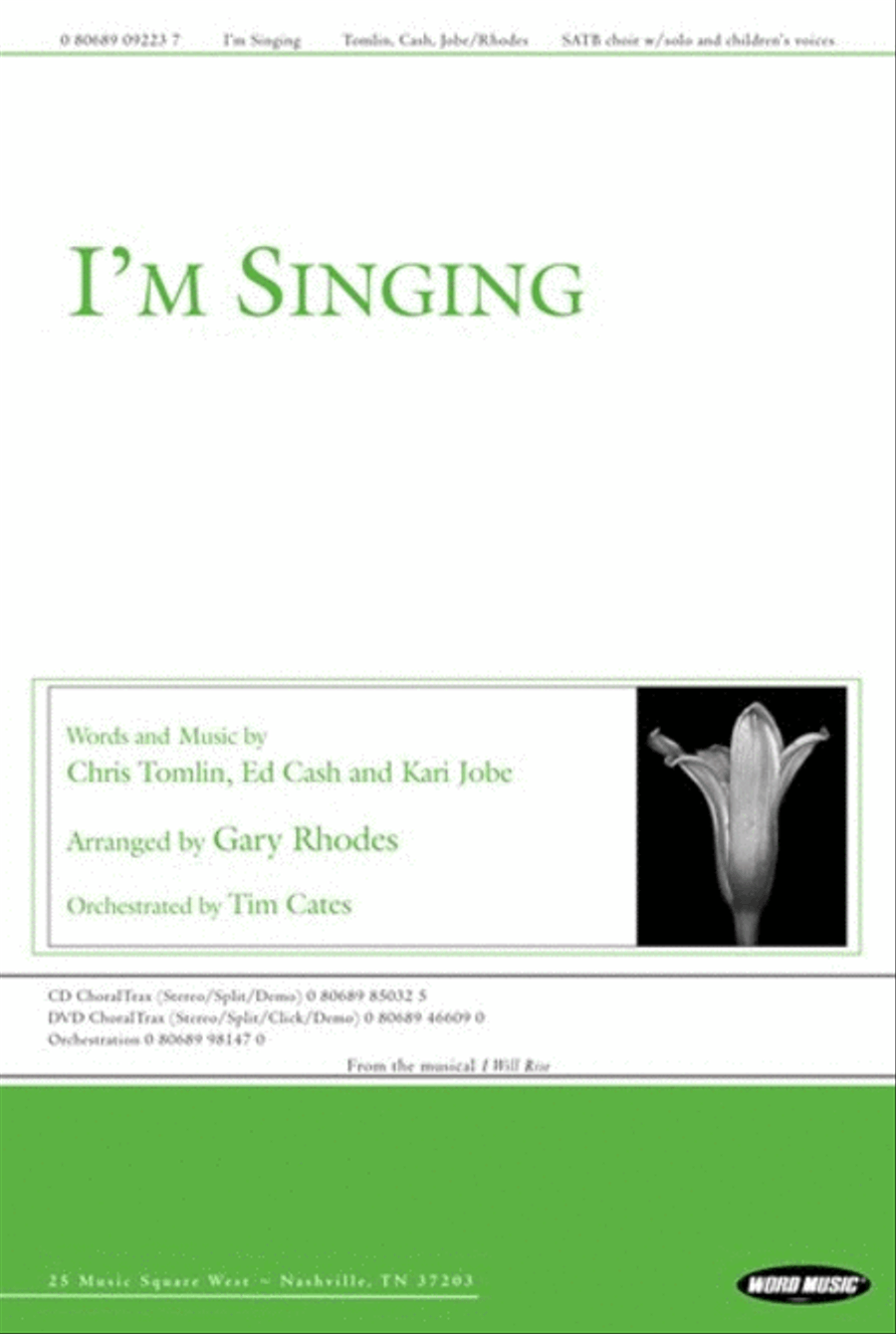 I'm Singing - Anthem 4-Part scores gallery preview page 1