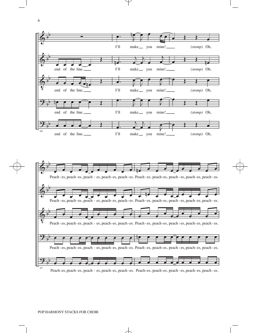 Pop Harmony Stacks for Choir Choir scores gallery preview page 4