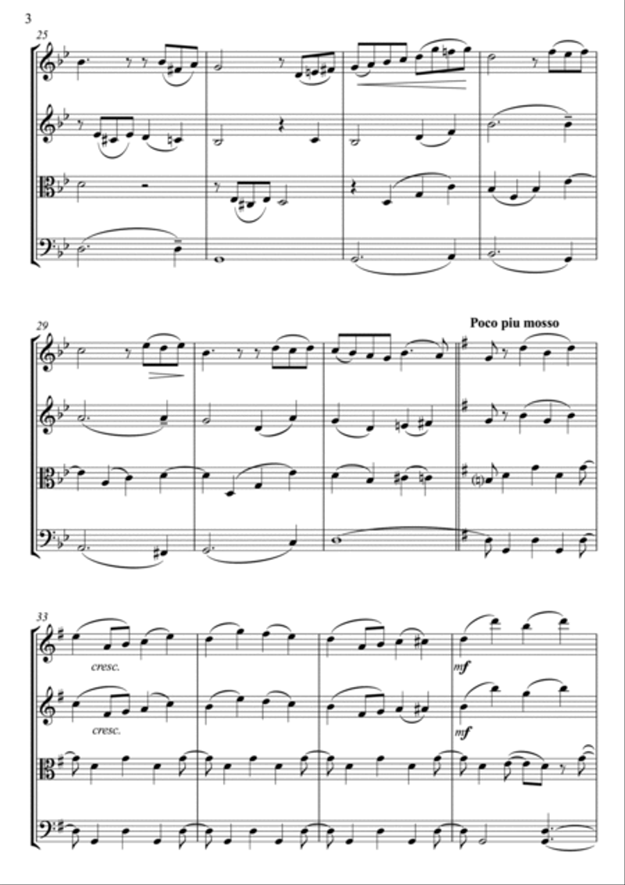 June-Barcarolle String Quartet scores gallery preview page 4