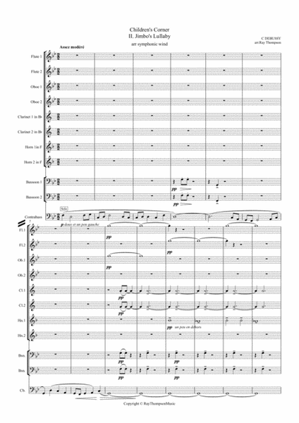Debussy: Children's Corner No.2 "Jimbo's Lullaby" - symphonic wind image number null