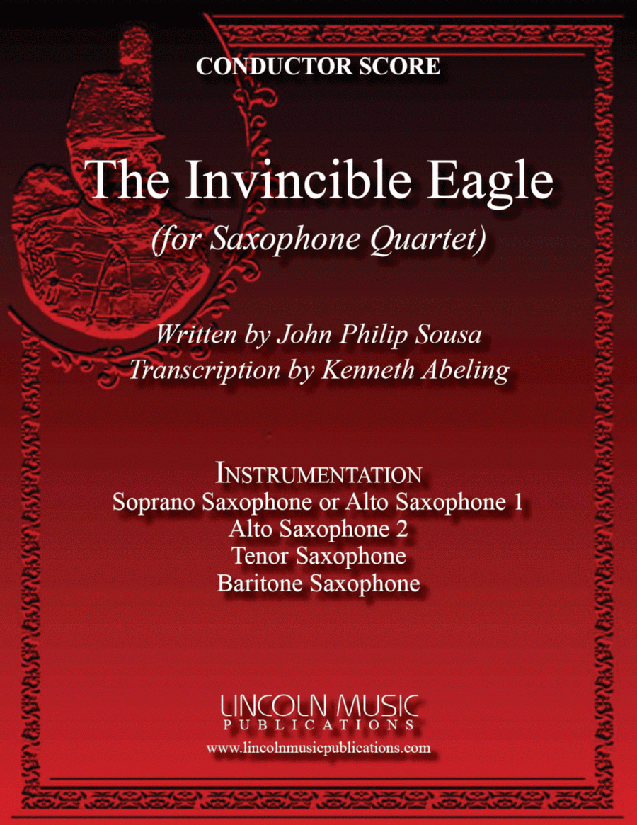 March - The Invincible Eagle (for Saxophone Quartet SATB or AATB) image number null