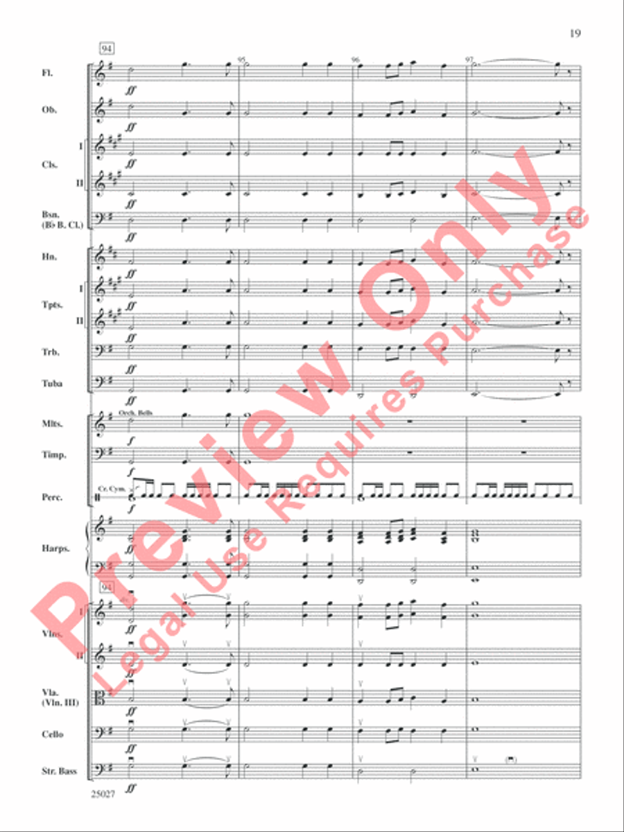 Selections form Tim Burton's Corpse Bride Full Orchestra scores gallery preview page 20