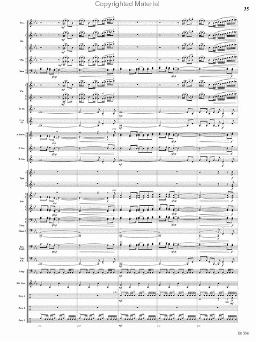 Rock Springs Saga Rock Springs Saga Concert Band scores gallery preview page 33
