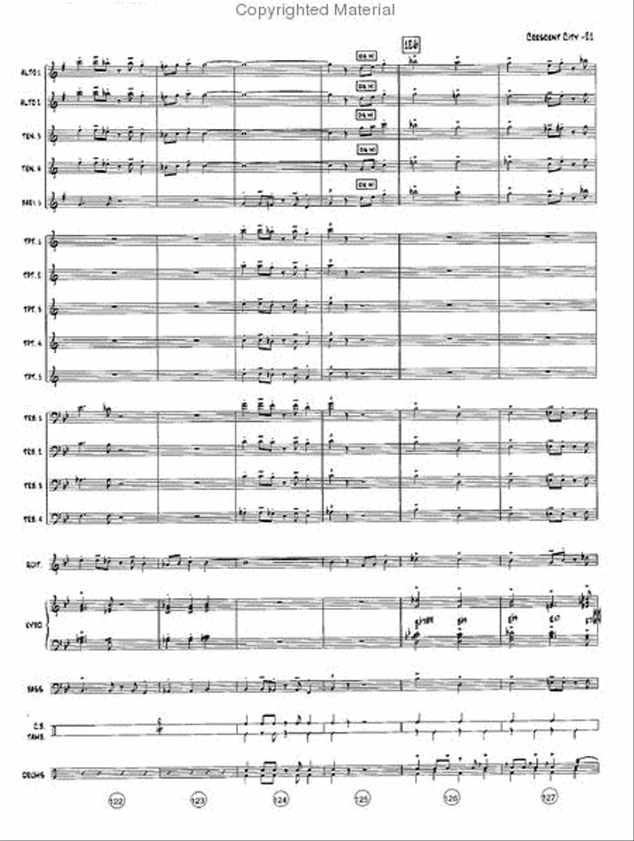 The Crescent City Stomp Jazz Ensemble scores gallery preview page 22