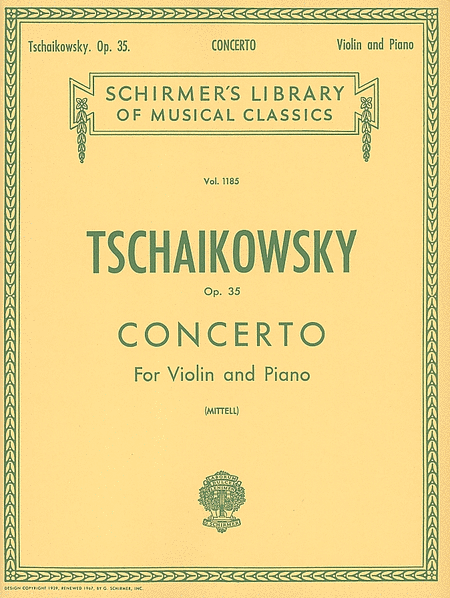 Violin Concerto, Op. 35 - Violin/Piano