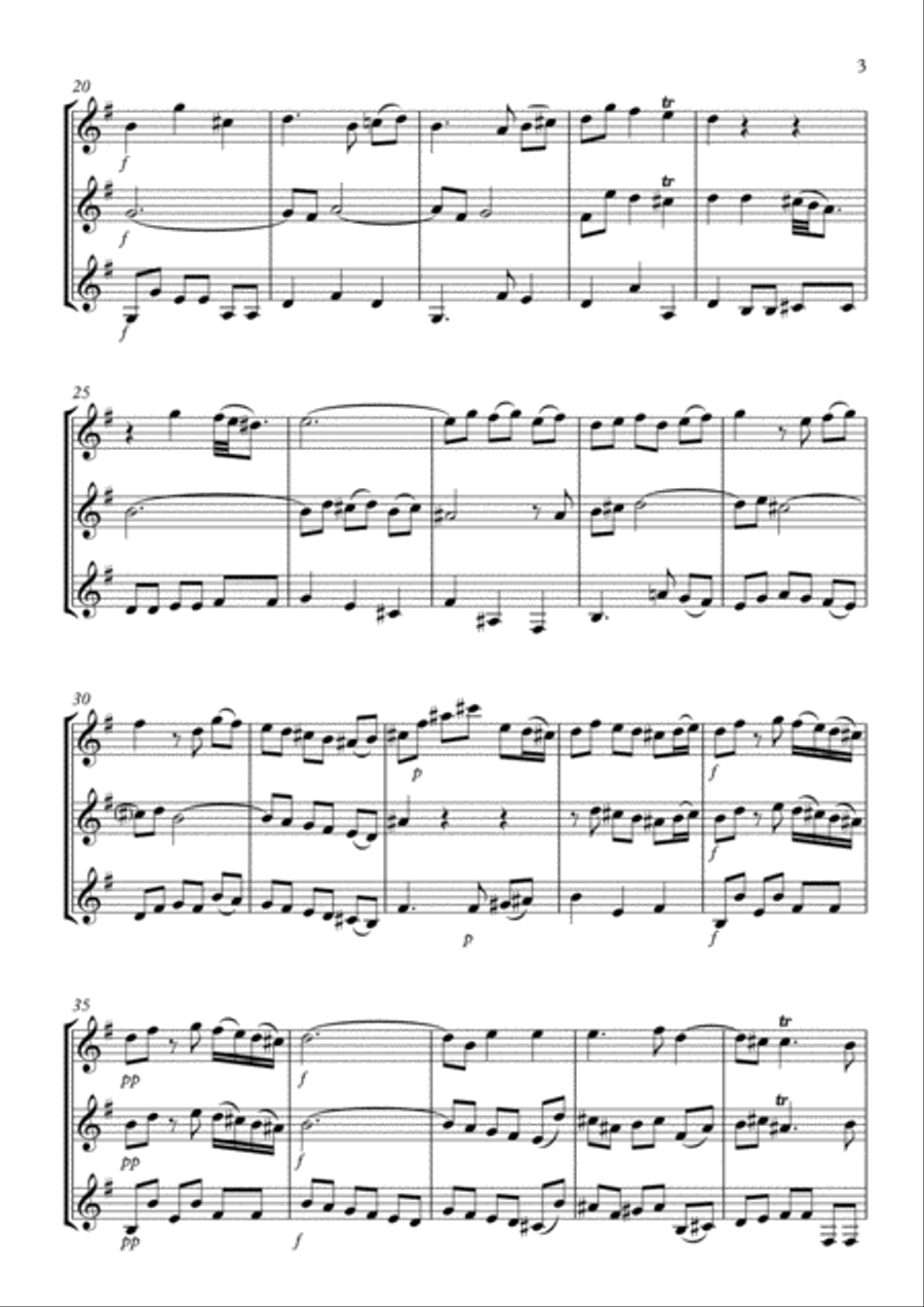 Three Sonatas No.4,5 & 6 Woodwind Trio scores gallery preview page 3