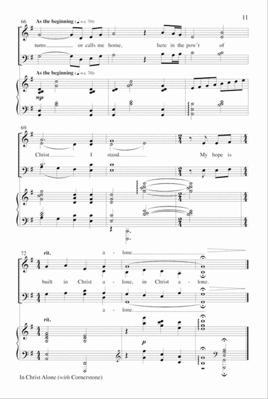 In Christ Alone with Cornerstone Choir scores gallery preview page 11