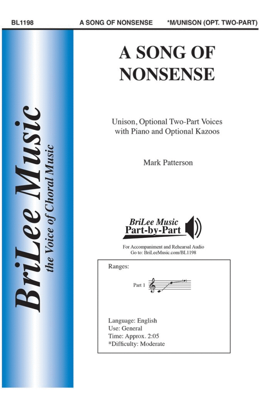 A Song of Nonsense Choir scores gallery preview page 1