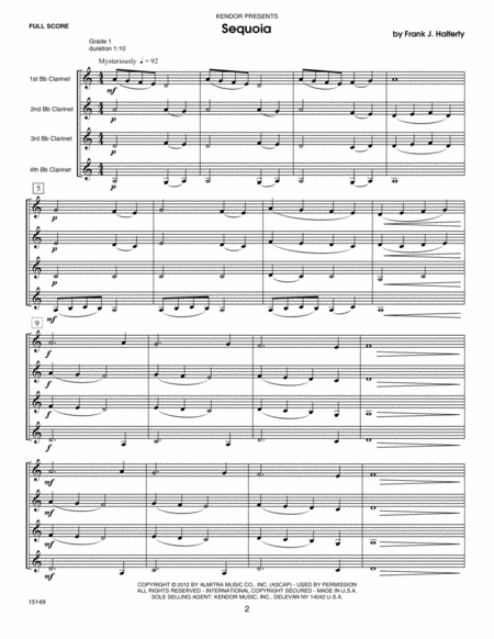 Musical Postcards (10 Clarinet Quartets From Around The World) - Full Score