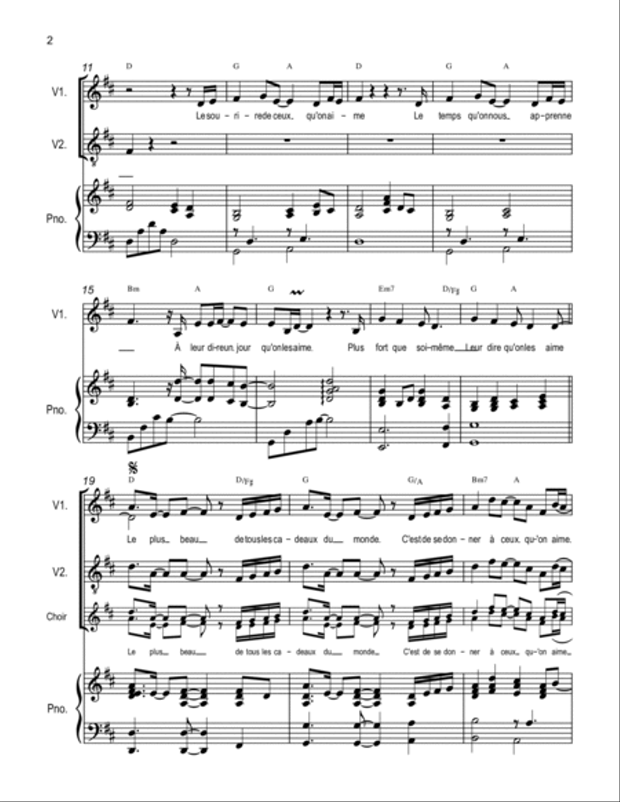 A Ceux Qu'On Aime Voice scores gallery preview page 2