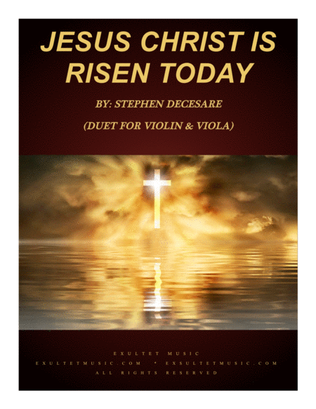 Book cover for Jesus Christ Is Risen Today (Duet for Violin and Viola)