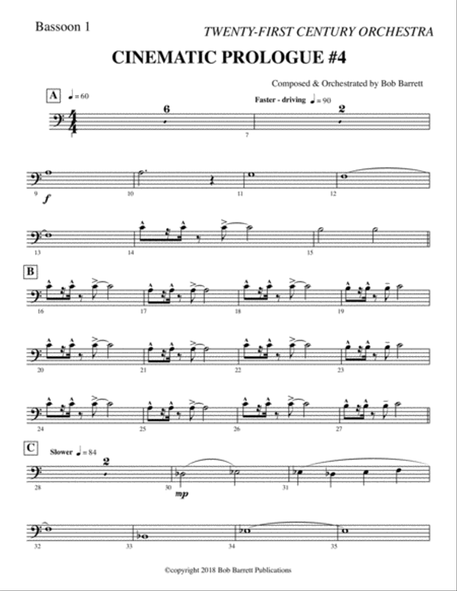 CINEMATIC PROLOGUE #4 Full Orchestra scores gallery preview page 5