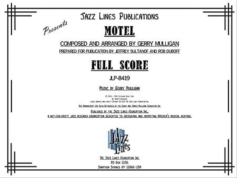 Motel Big Band scores gallery preview page 1