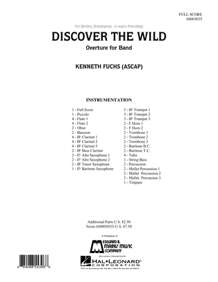 Book cover for Discover The Wild - Full Score