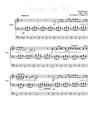 Book cover for Pavane, Op. 50 by Gabriel Fauré