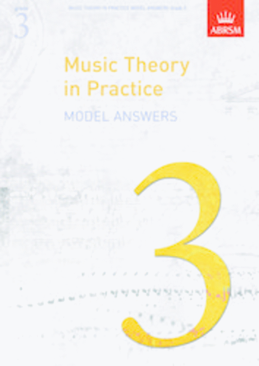 Music Theory in Practice Model Answers, Grade 3 Answer Guides scores gallery preview page 1