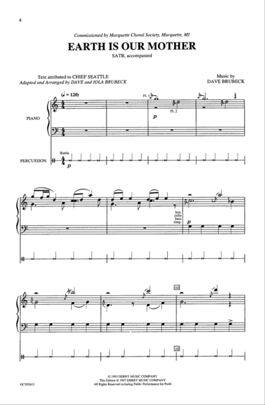 Earth Is Our Mother Earth Is Our Mother 4-Part scores gallery preview page 2