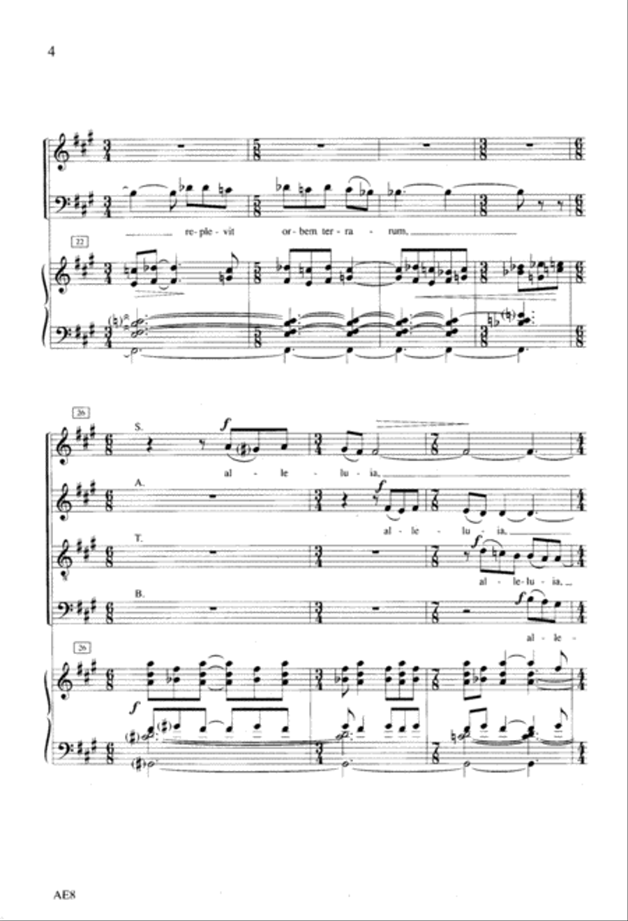 Spiritus Domini Spiritus Domini 4-Part scores gallery preview page 5