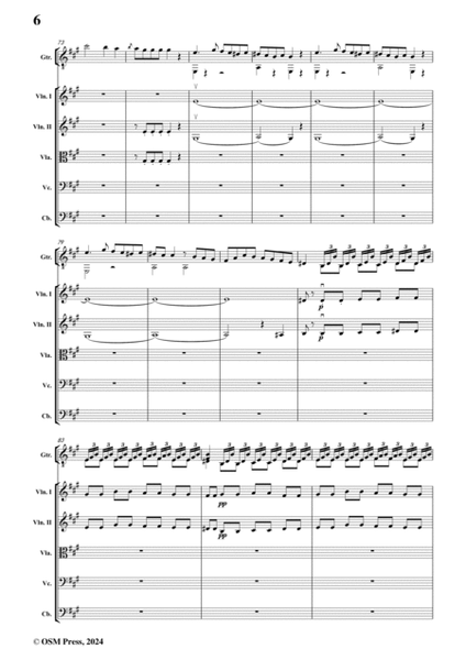 F. Carulli-Guitar Concerto,for Guitar and String Orchestra - Score Only image number null