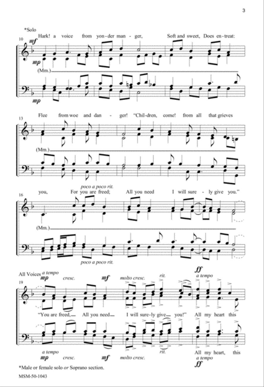 All My Heart Rejoices All My Heart Rejoices 4-Part scores gallery preview page 2