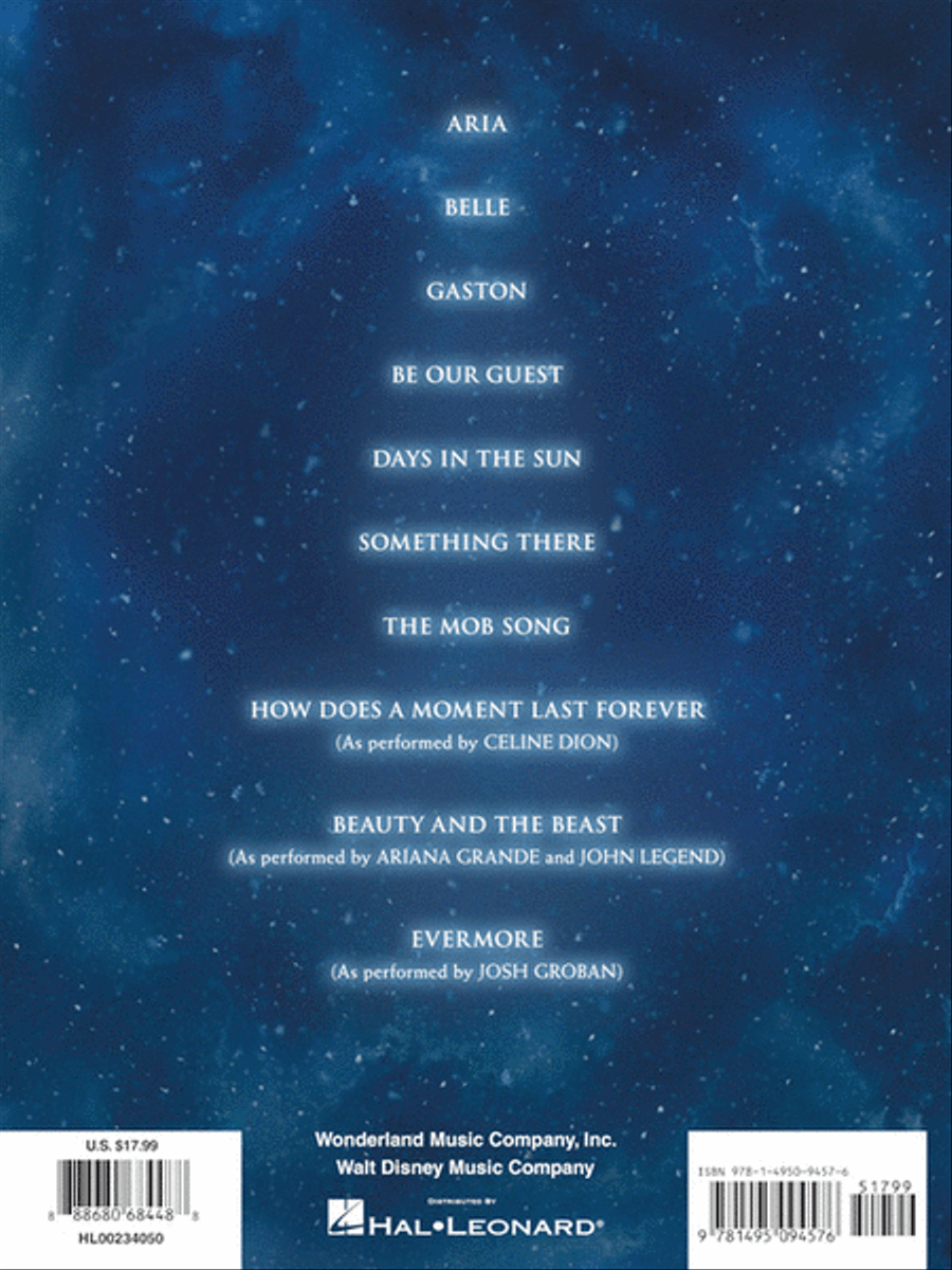 Beauty and the Beast Piano, Vocal, Guitar scores gallery preview page 6