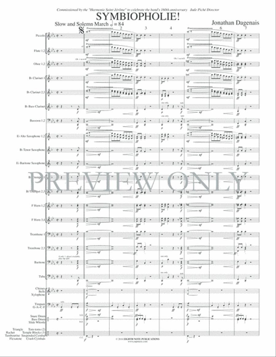 Symbiopholie! Concert Band scores gallery preview page 4