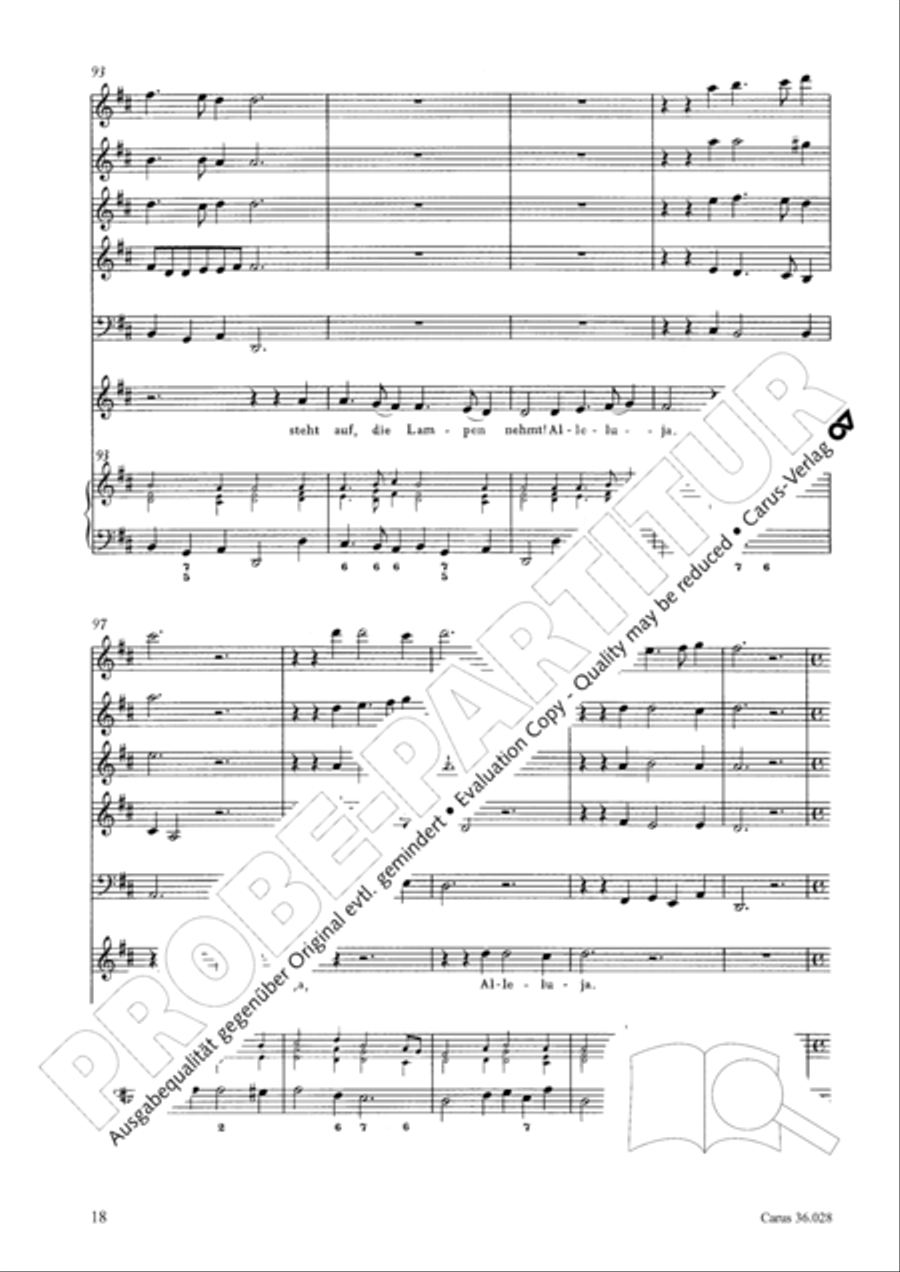 Wake, o wake and hear the voices 3-Part scores gallery preview page 18