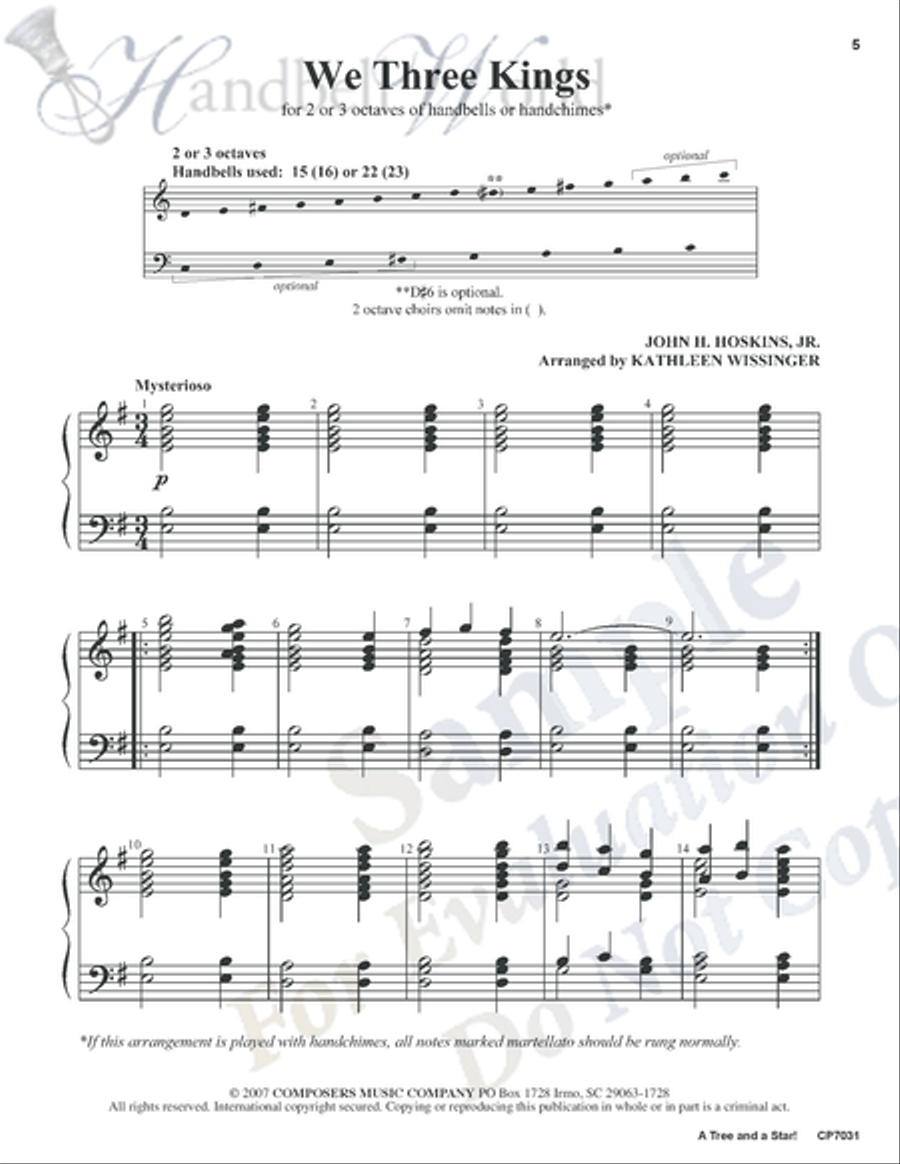 Tree and a Star 3-Octaves scores gallery preview page 4