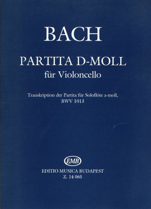 Book cover for Partita D-Moll für Violoncello Transkription der