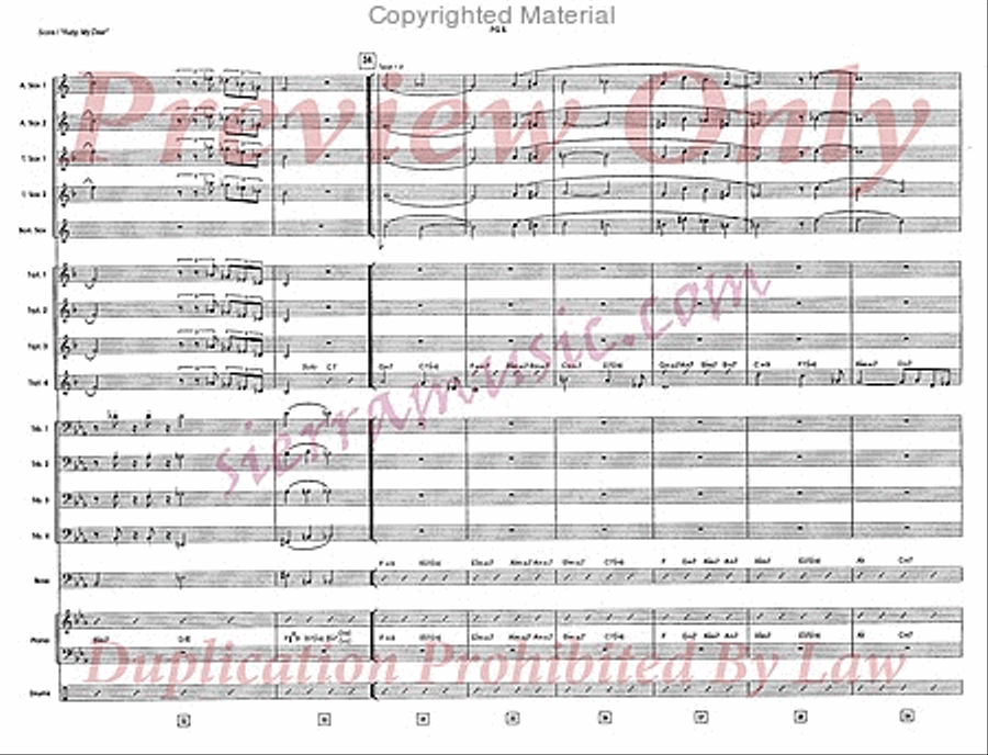Ruby, My Dear Big Band scores gallery preview page 7