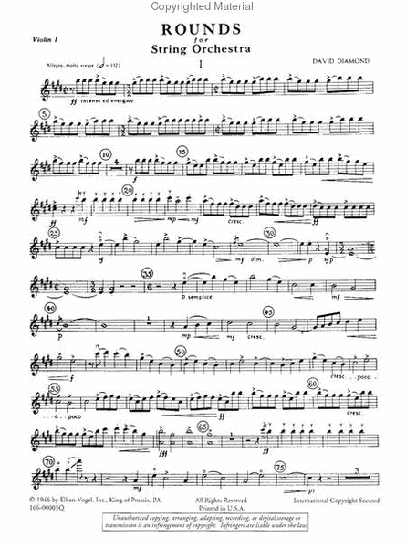 Rounds (violin 1 part)