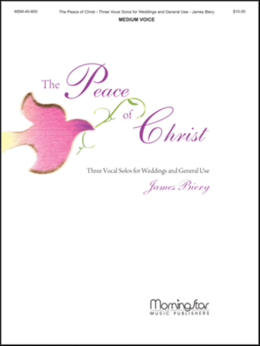 The Peace of Christ Three Vocal Solos for Weddings and General Use Medium Voice scores gallery preview page 1