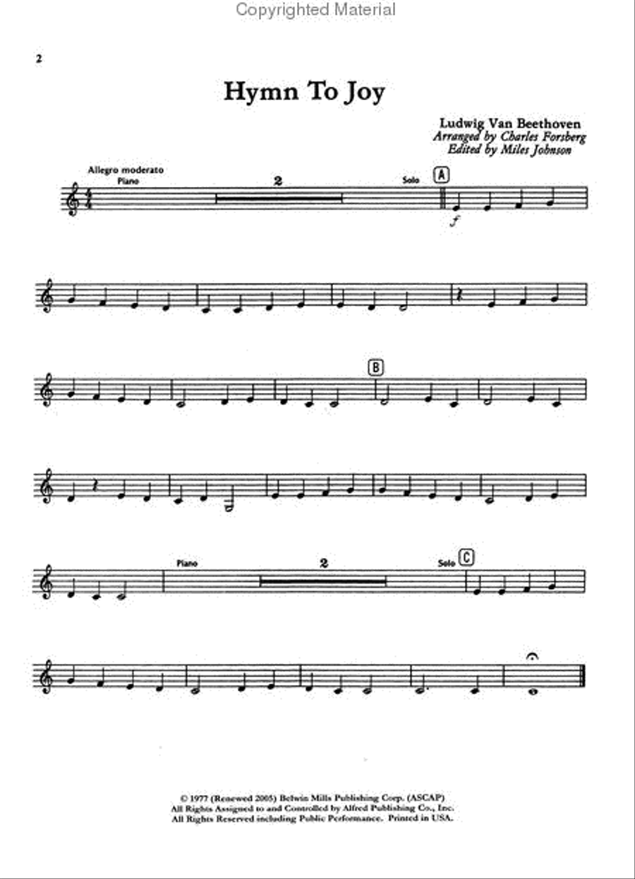 Solo Sounds for French Horn, Volume 1 Horn scores gallery preview page 2