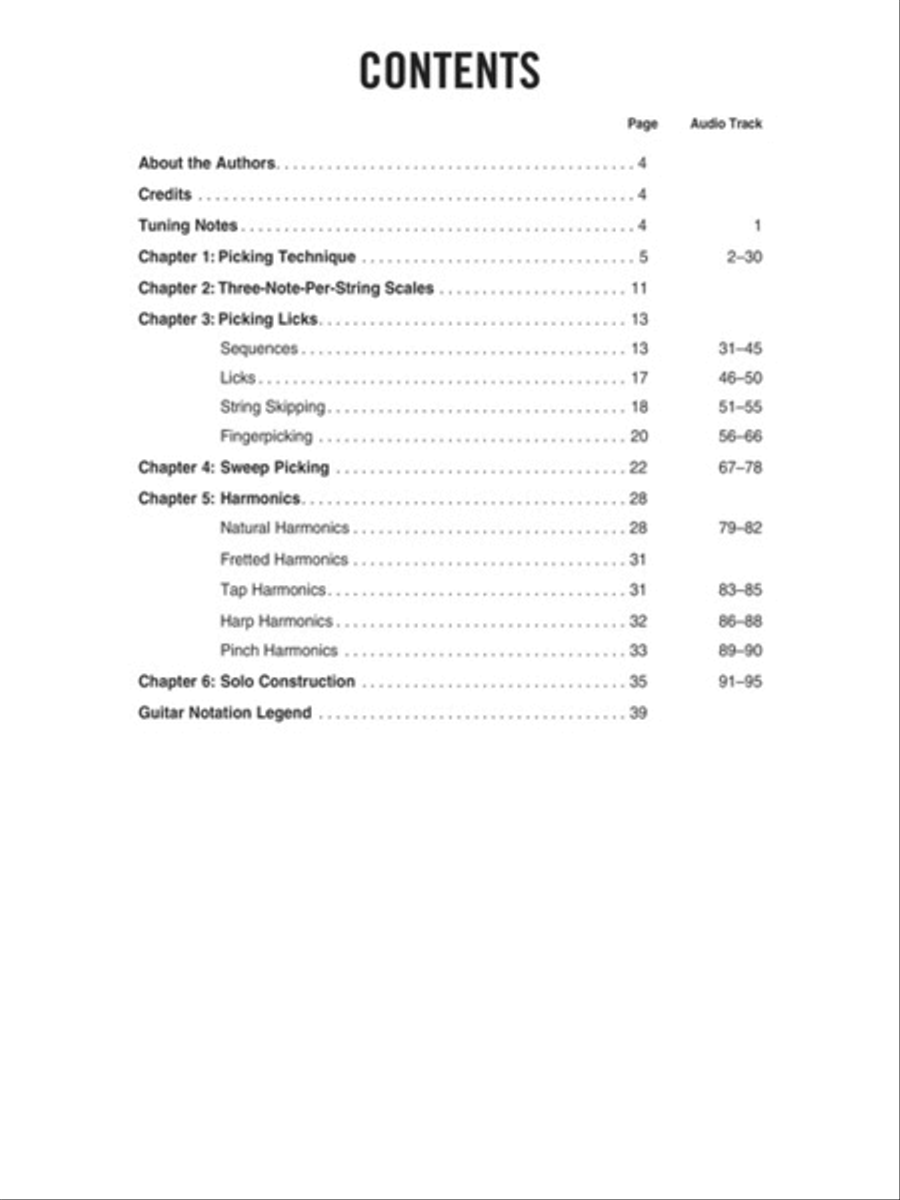 Rock Lead Techniques: Techniques, Scales and Fundamentals for Guitar Guitar Tablature scores gallery preview page 2