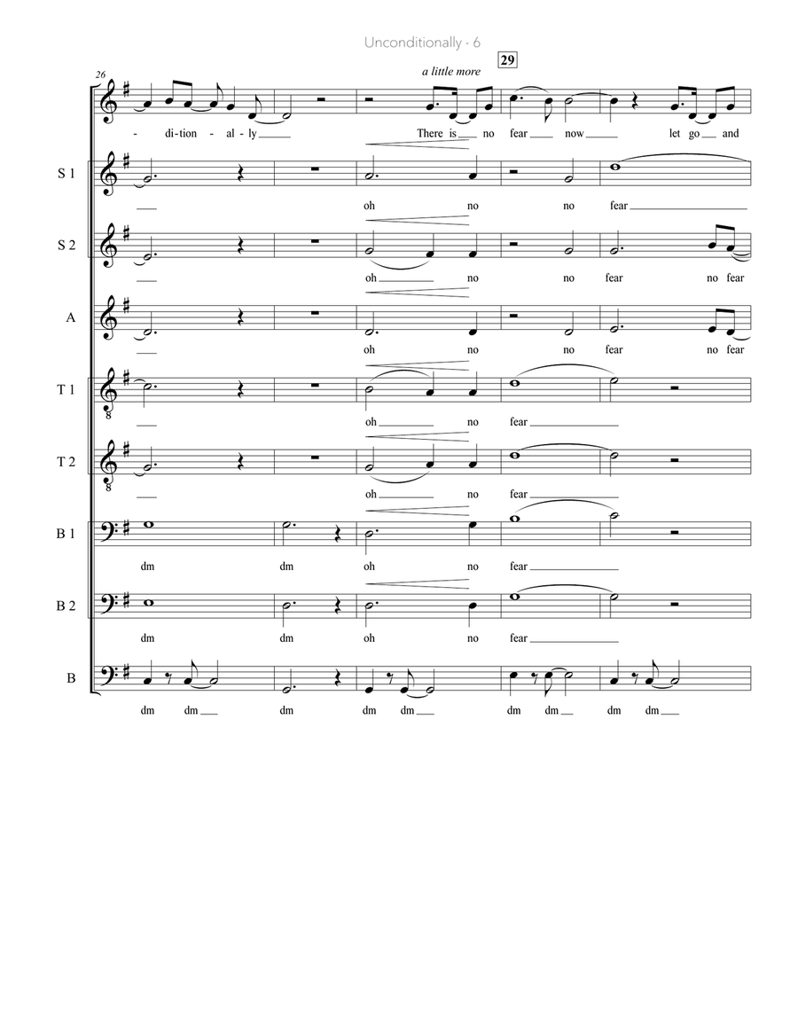 Unconditionally A Cappella scores gallery preview page 6
