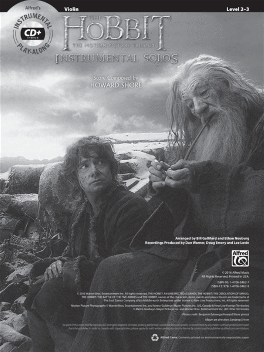 The Hobbit -- The Motion Picture Trilogy Instrumental Solos for Strings image number null