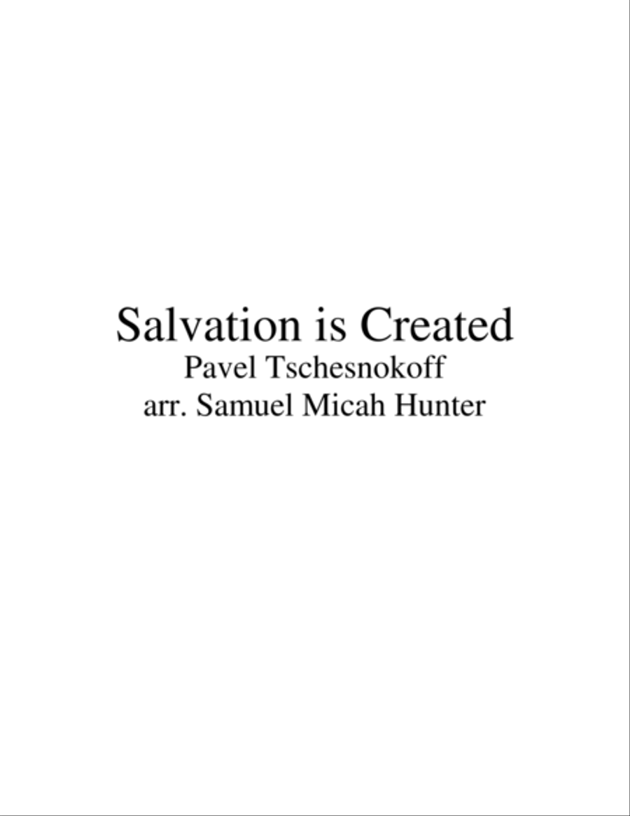 Salvation is Created