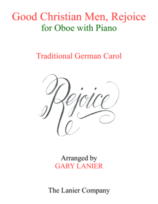 GOOD CHRISTIAN MEN, REJOICE (Oboe with Piano & Score/Part)