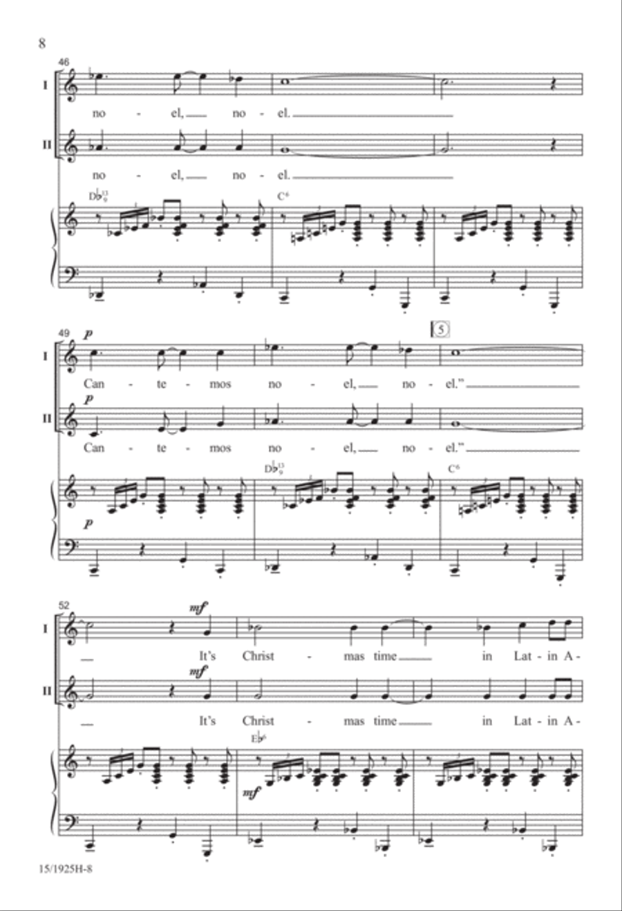 Latin American Christmas 2-Part scores gallery preview page 8