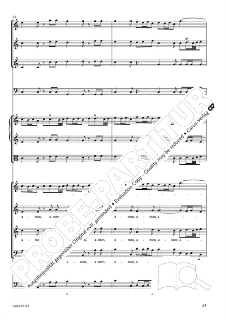 Magnificat in C major 4-Part scores gallery preview page 64