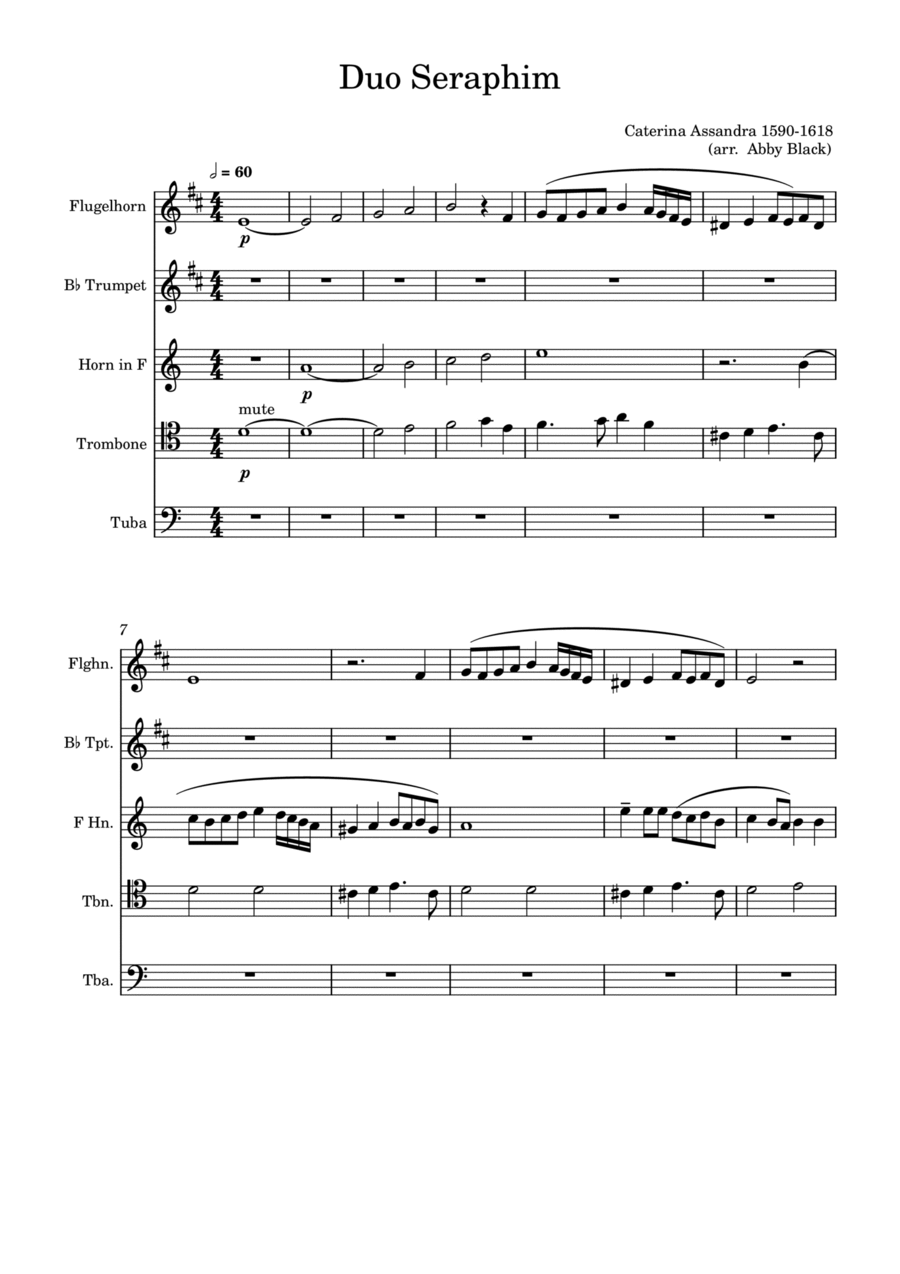 Duo Seraphim Flugelhorn scores gallery preview page 1