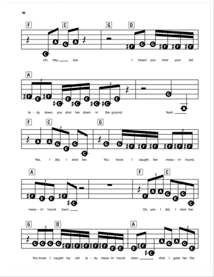 Hey Joe Electronic Keyboard scores gallery preview page 3