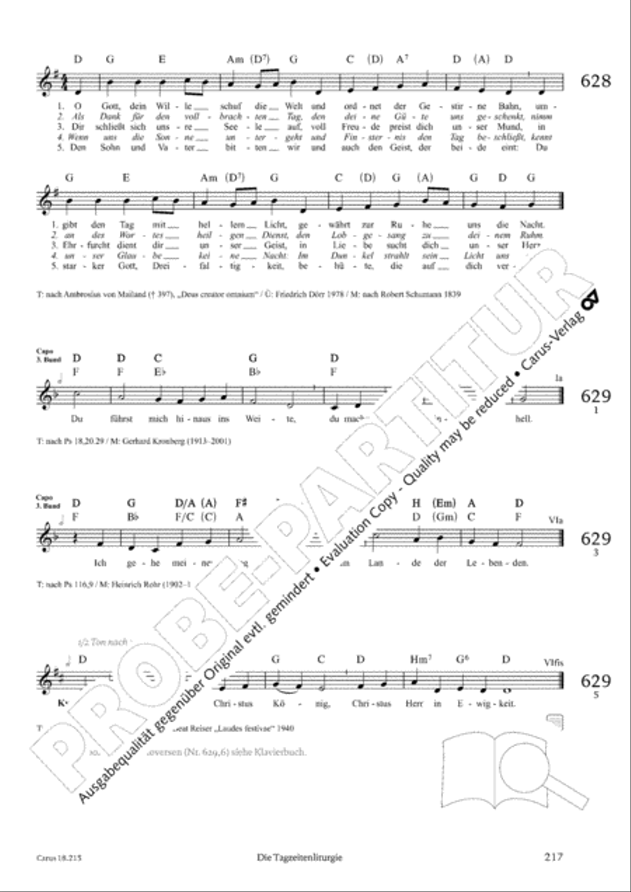 Gitarrenbuch zum Gotteslob Guitar scores gallery preview page 201