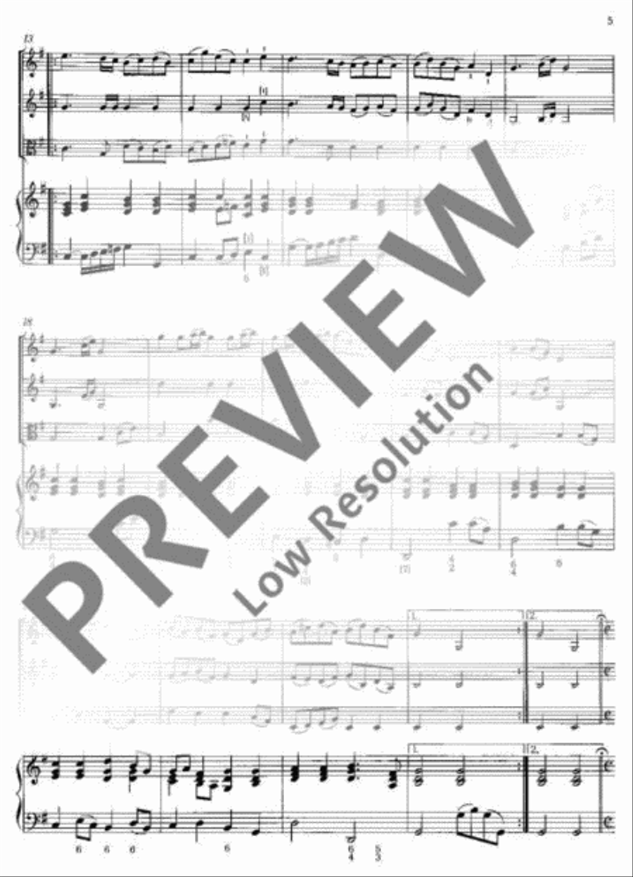 Concerto polonois G Major Basso Continuo scores gallery preview page 6