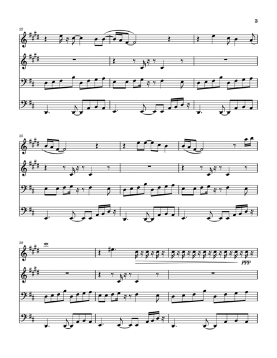 Planet Caravan Planet Caravan Brass Quartet scores gallery preview page 4