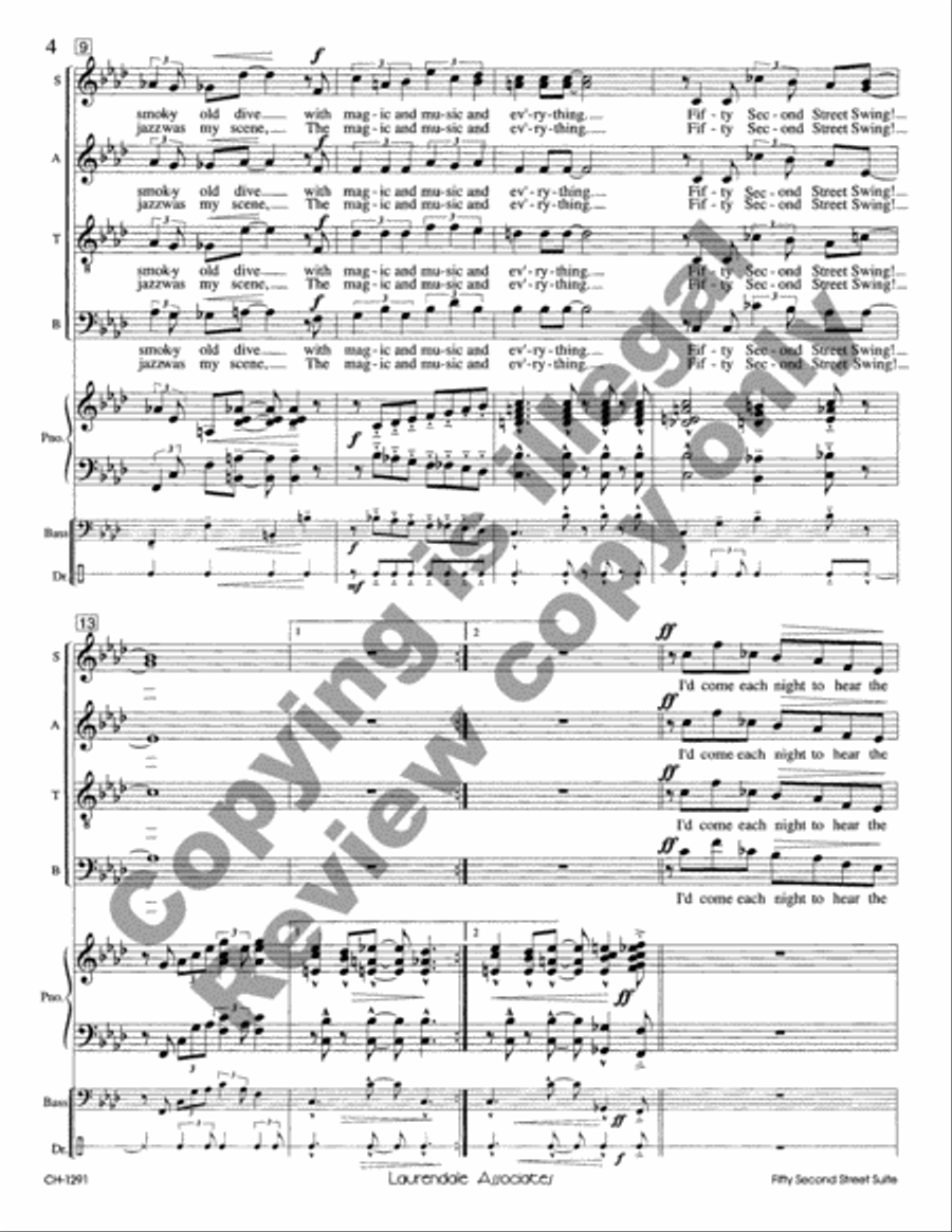 Fifty-Second Street Suite (Choral Score)