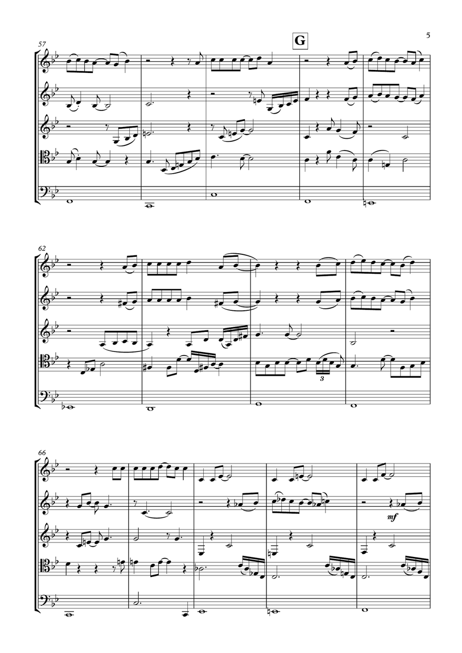 Life On Mars Brass Ensemble scores gallery preview page 5