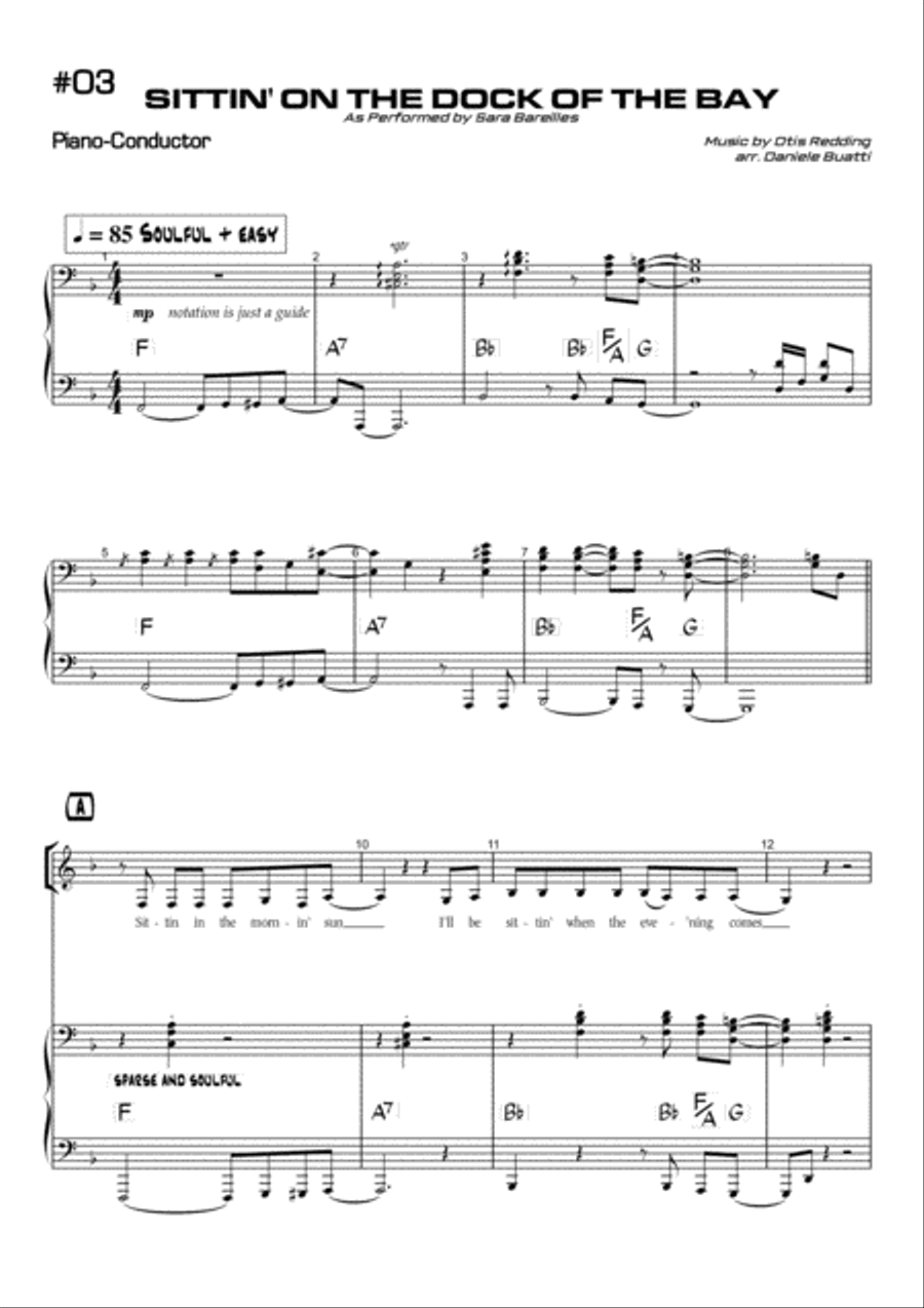 (Sittin' On) The Dock Of The Bay Voice scores gallery preview page 1